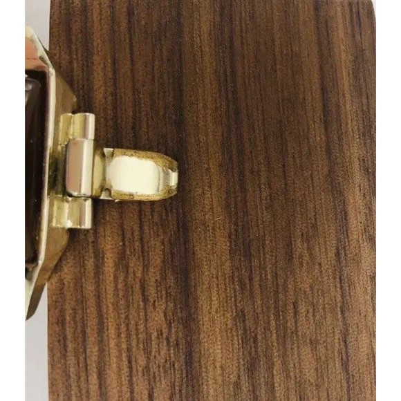 Vintage Charel ~Signed Brown Caramel Moonstone Thermoset Bracelet - Picture 14 of 14